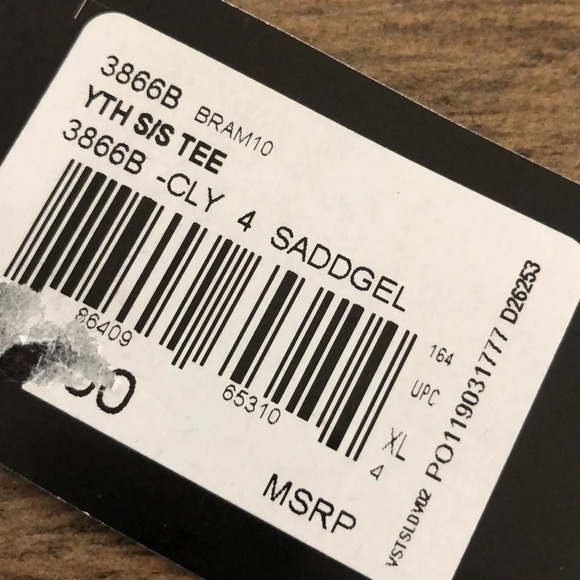 NWT Adidas Youth Solid Blue Short Sleeve T Shirt - Picture 4 of 5